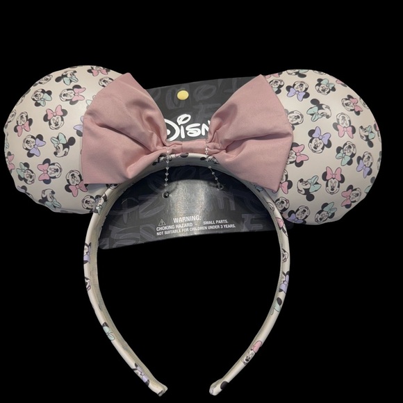 Disney Minnie Mouse Ears Headband with Pink Bow - Picture 1 of 1